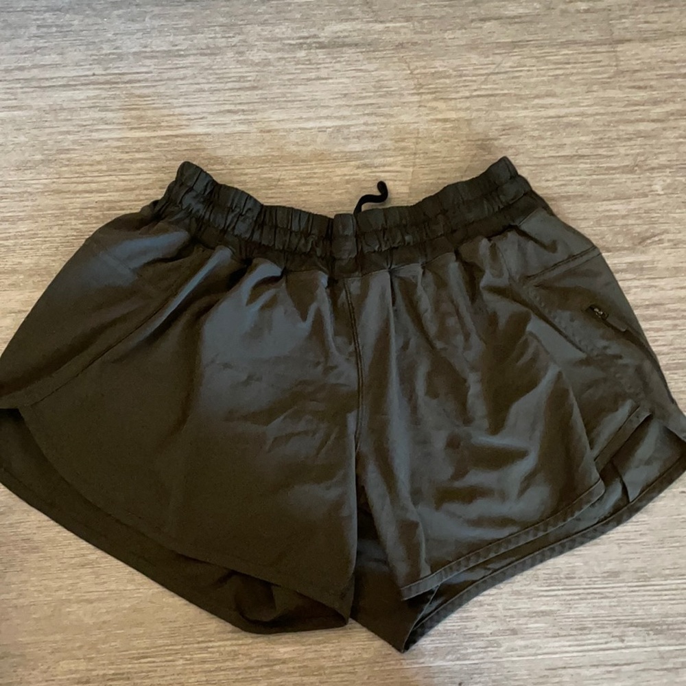 Olive Green Lululemon Athletic Shorts